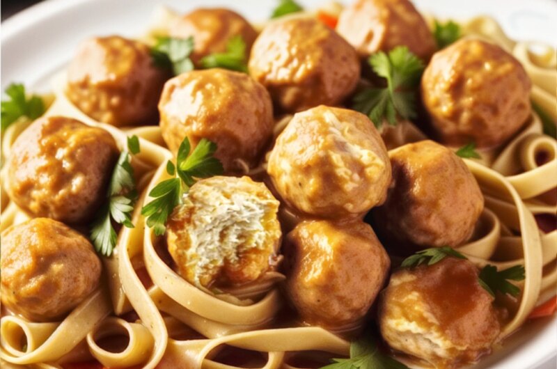 Chicken Meatballs in Vegetable Sauce