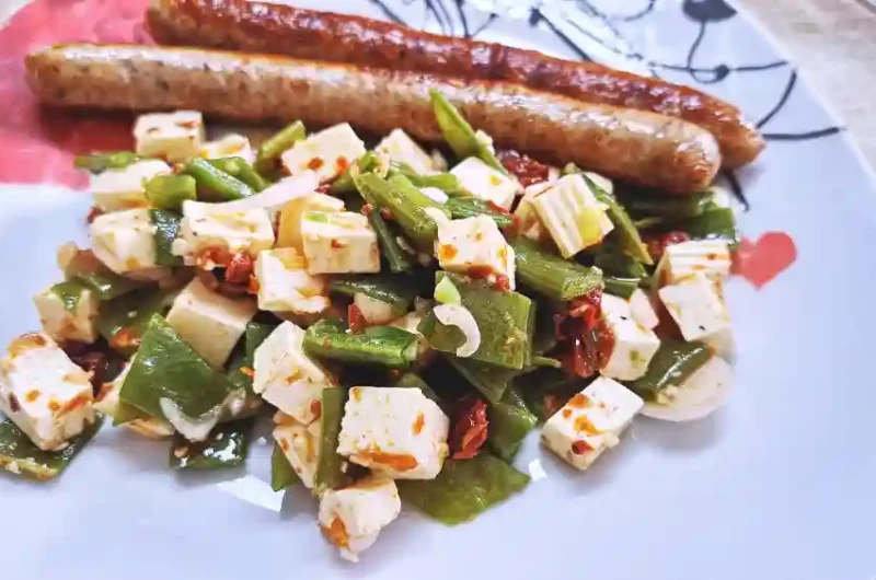 Green Beans Salad With Feta Cheese -