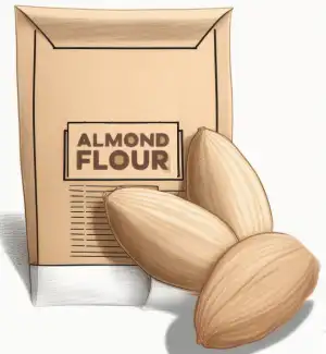 Keto Pantry Staples List - Almond Flour Illustration