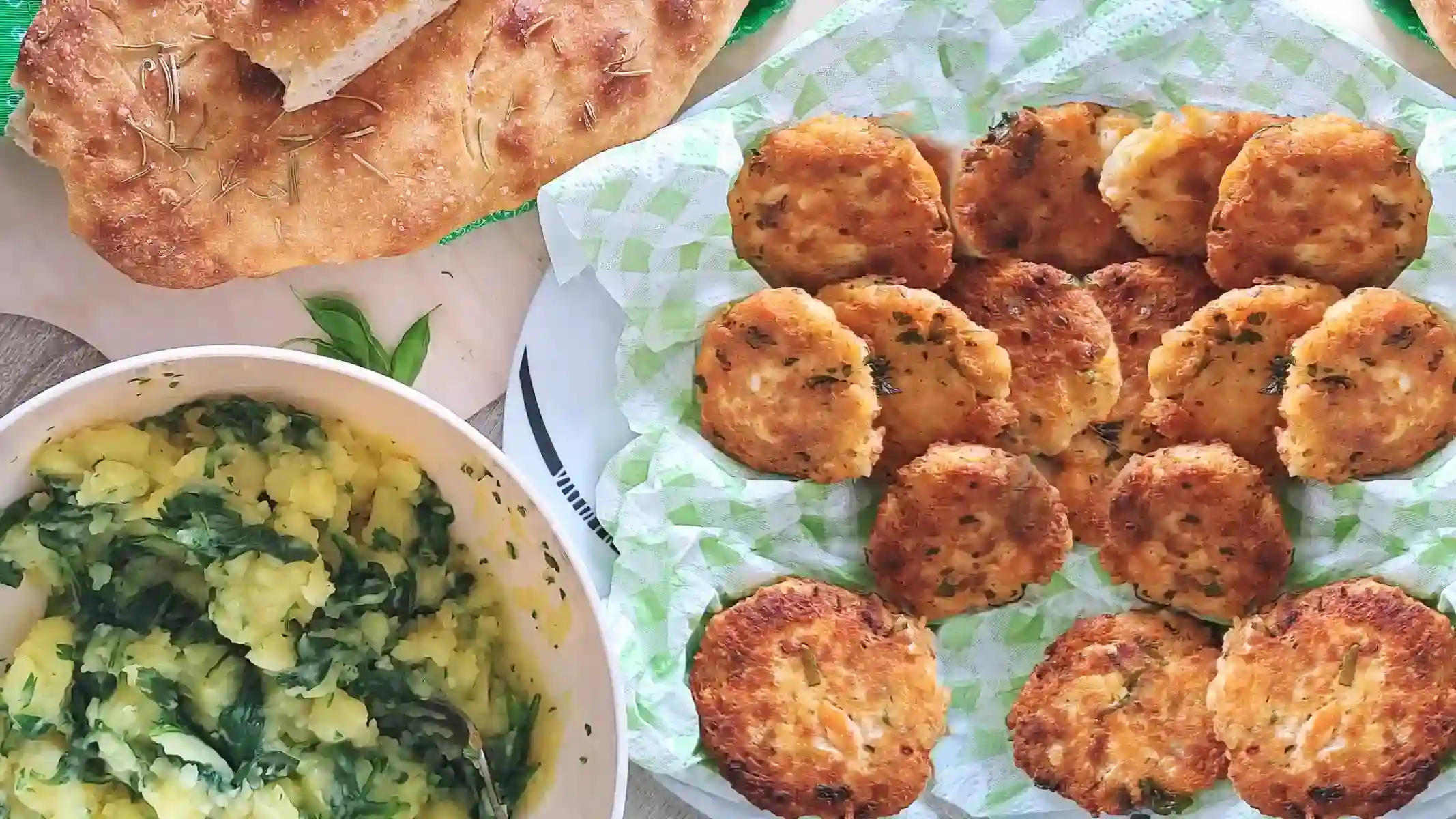 Salmon Patties Featured & Served