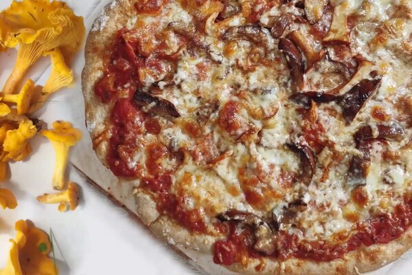 Wild Mushroom Pizza With the Magical Tawny Milkcaps and Chanterelle Mushrooms