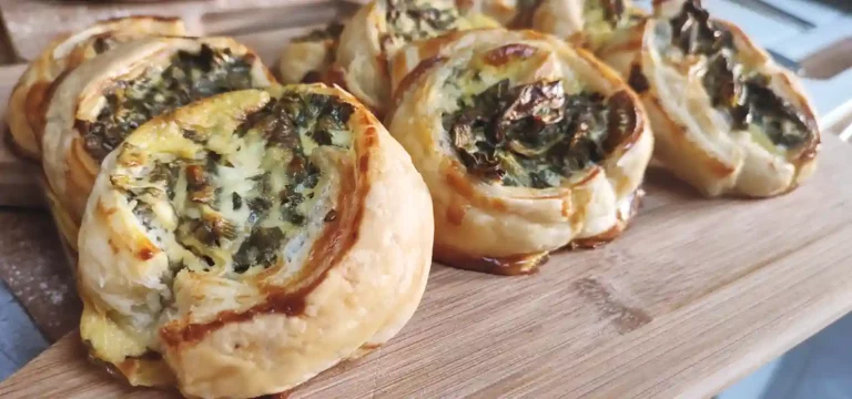 Spinach and Cheese Puff Rolls