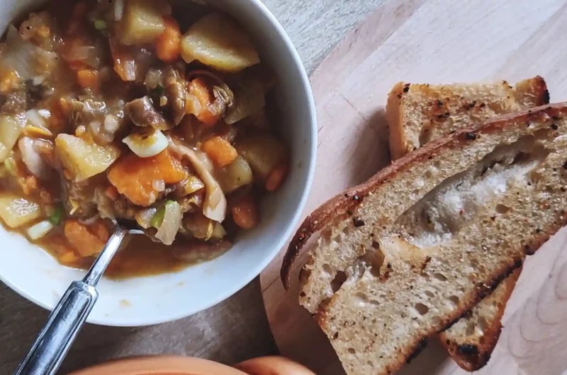 Yellow Foot and Porcini Mushroom Stew