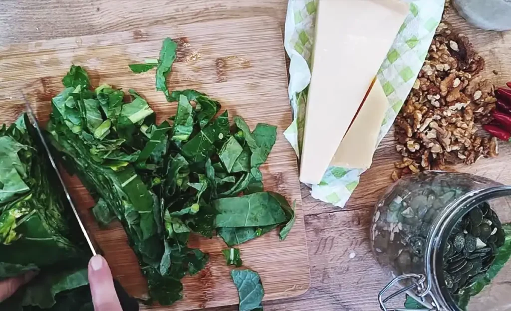 Collard Greens Pesto Ingredients