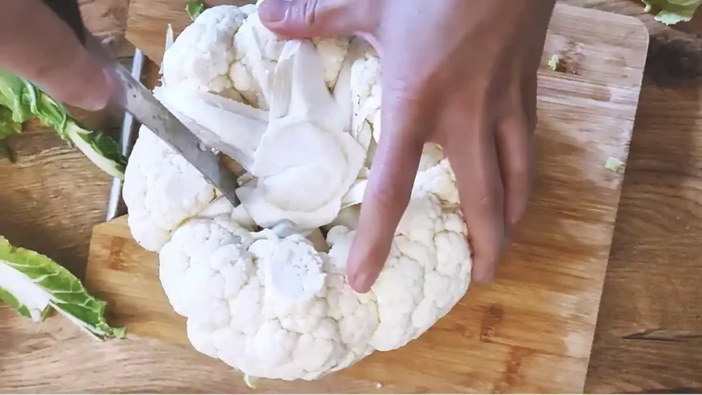 How to Clean Cauliflower - Step 2