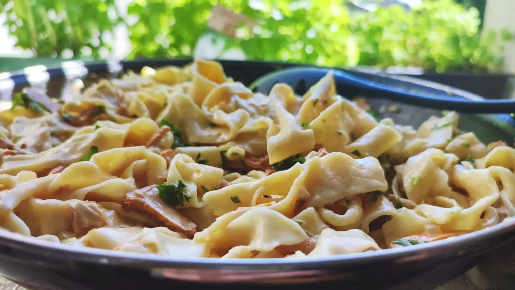 Creamy Chanterelle Mushroom  Pasta Recipe