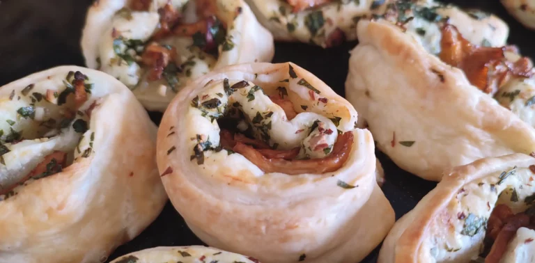 Chanterelle Mushroom Pinwheels