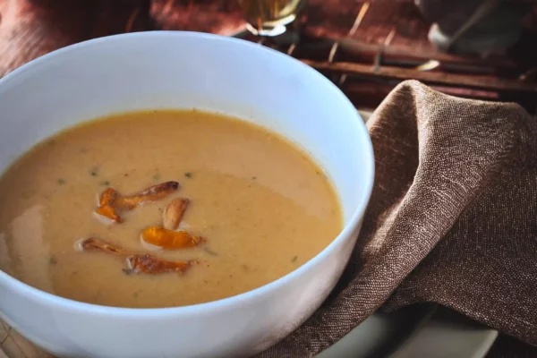 Chanterelle Mushroom Soup No Cream