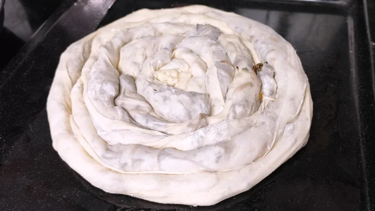 Wild Mushroom Phyllo Pie ready to be baked