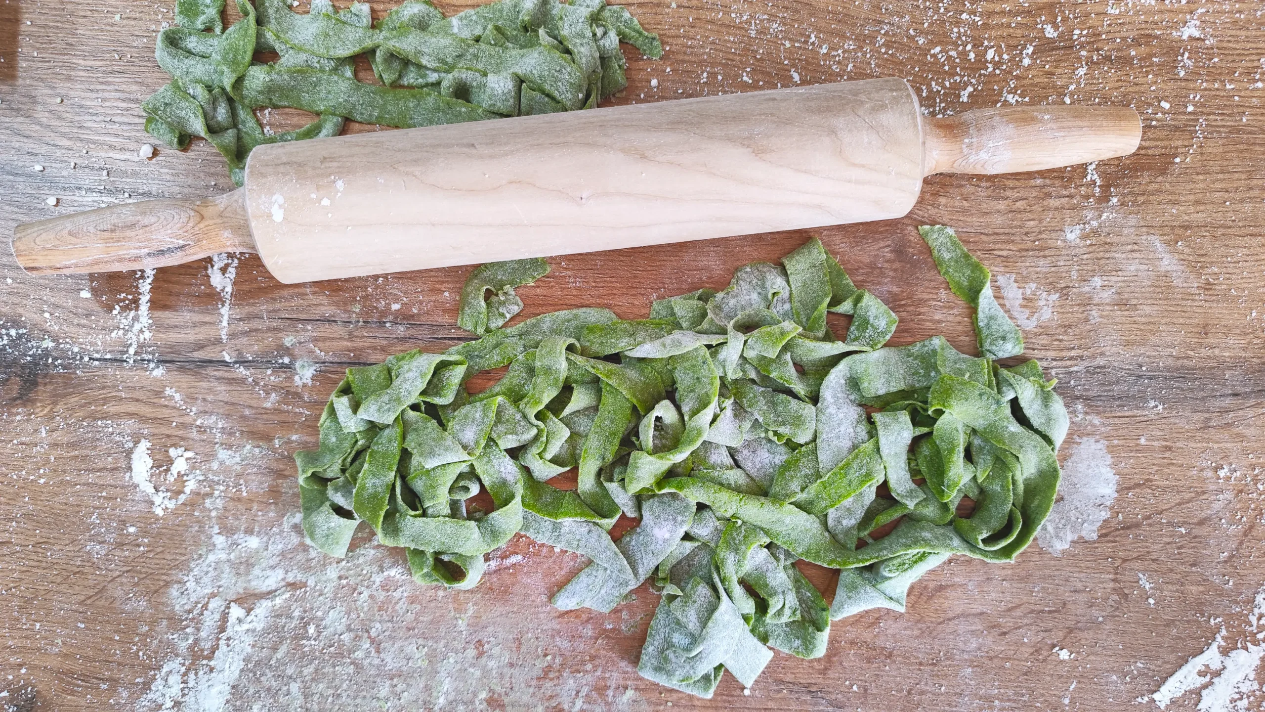 Wild GArlic Pasta Dough Homemade